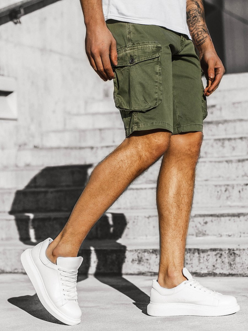 Шорти джинові чоловічі Зеленi OZONEE JS/HH5011