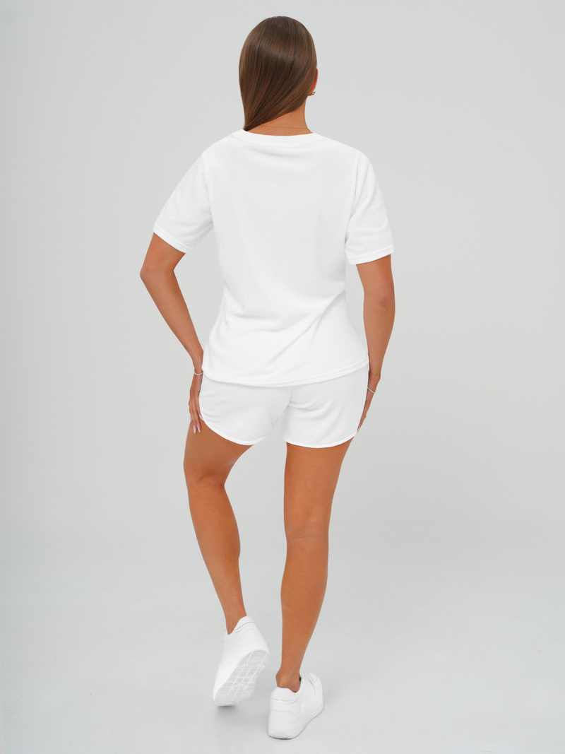 Спортивний костюм жіночий білий OZONEE JS/35C1717/1