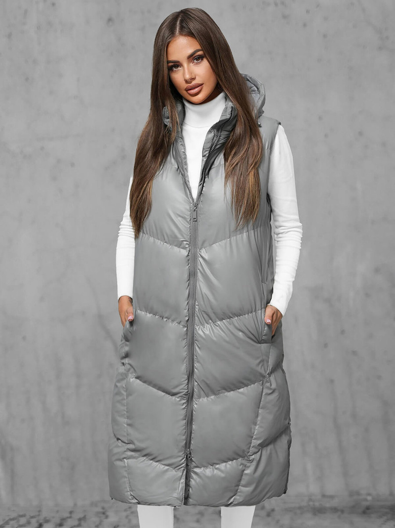 Стьобаний жіночий жилет ciра OZONEE JS/5M3183/105