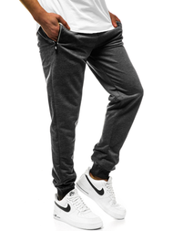 Spodnie dresowe męskie grafitowe js/xw001s