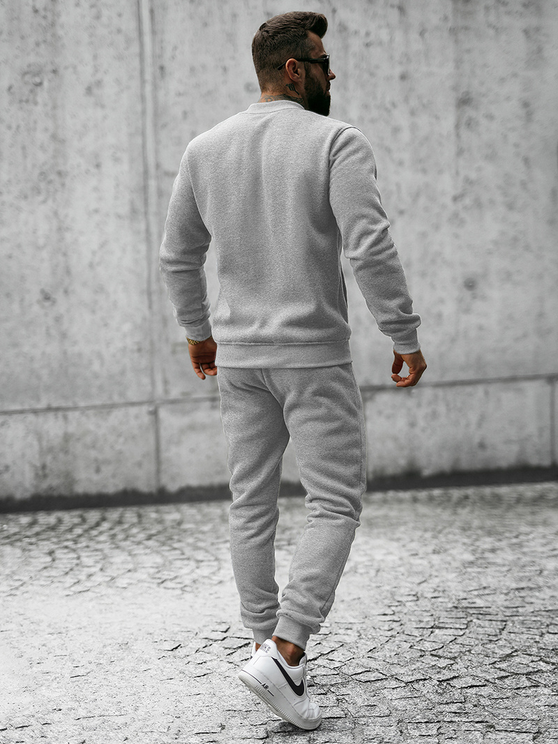 Komplet dresowy męski szary OZONEE JS/8C76/2