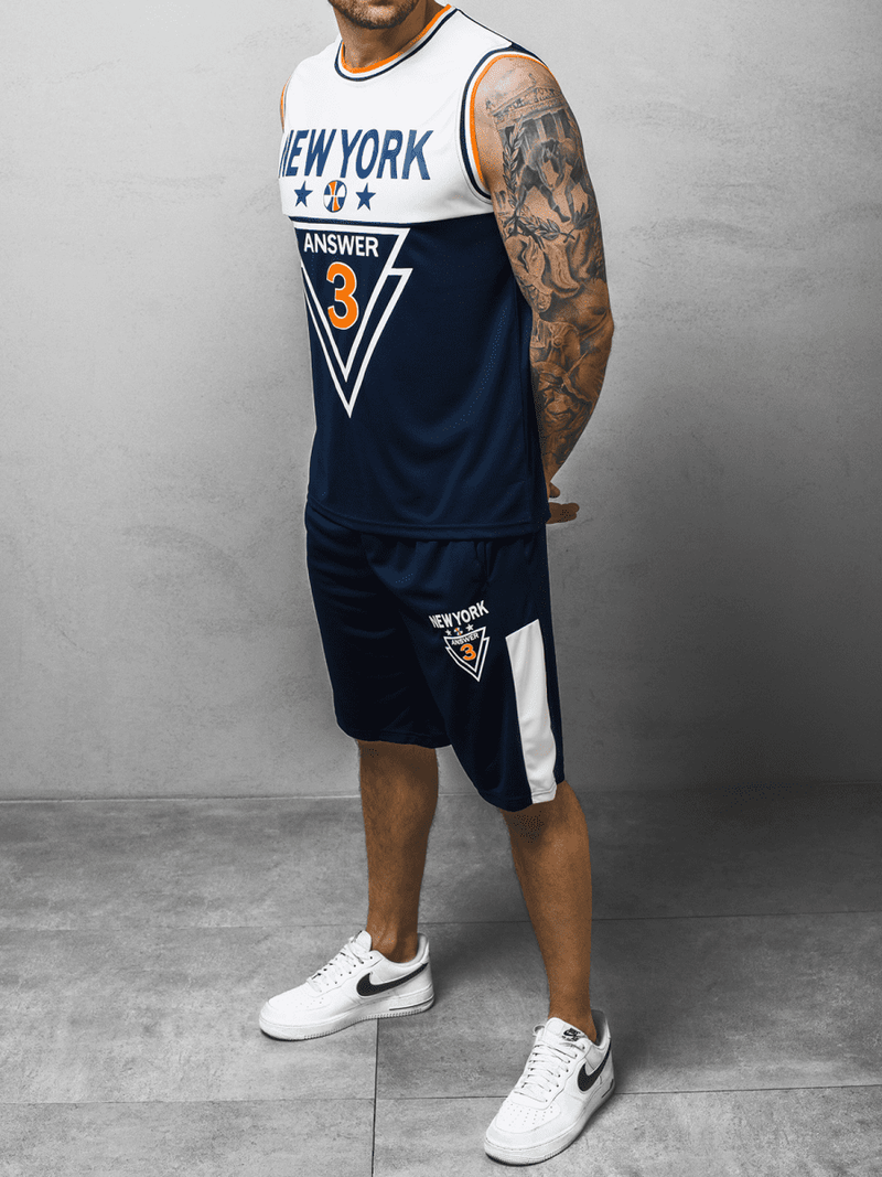 Спортивний костюм чоловічій Темно-Синiй OZONEE JS/68C10169