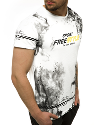 T-Shirt męski biały OZONEE JS/SS11003