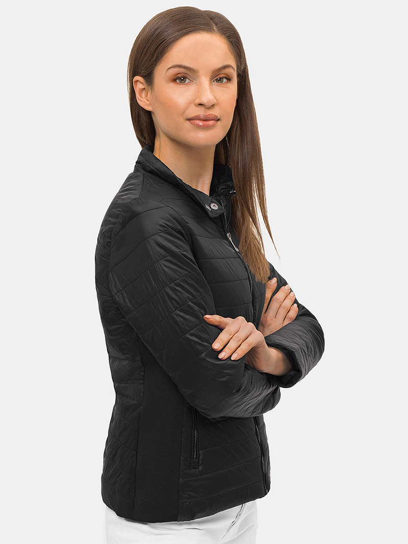 Kurtka przejściowa damska czarna OZONEE N/7013/1