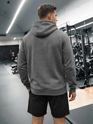 Bluza z kapturem męska grafitowa OZONEE JS/8B1736/5