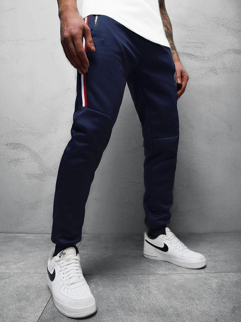 Spodnie dresowe męskie granatowe OZONEE JS/K50010