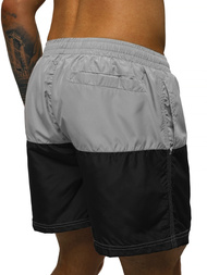 Шорти для плавання чоловічі сіро-чорний OZONEE JS/HM065