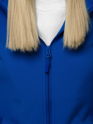 Kurtka softshell damska z kapturem niebieska OZONEE JS/HH018/9
