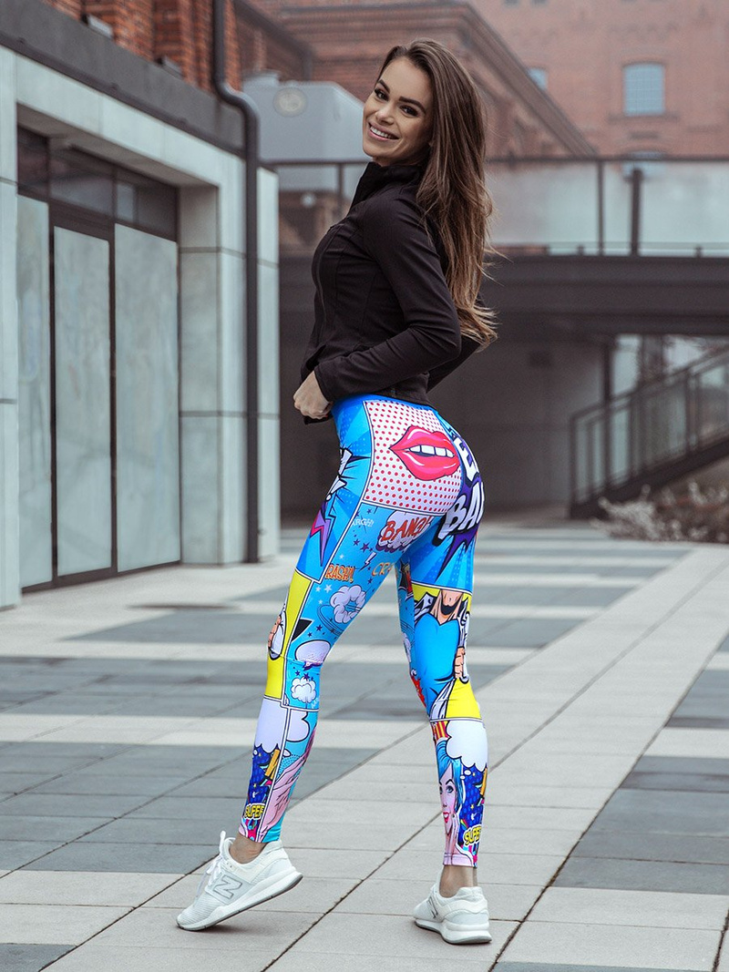 Legginsy damskie kolorowe OZONEE O/20936