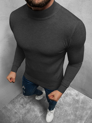 Sweter męski półgolf grafitowy OZONEE TMK/YY05/13Z