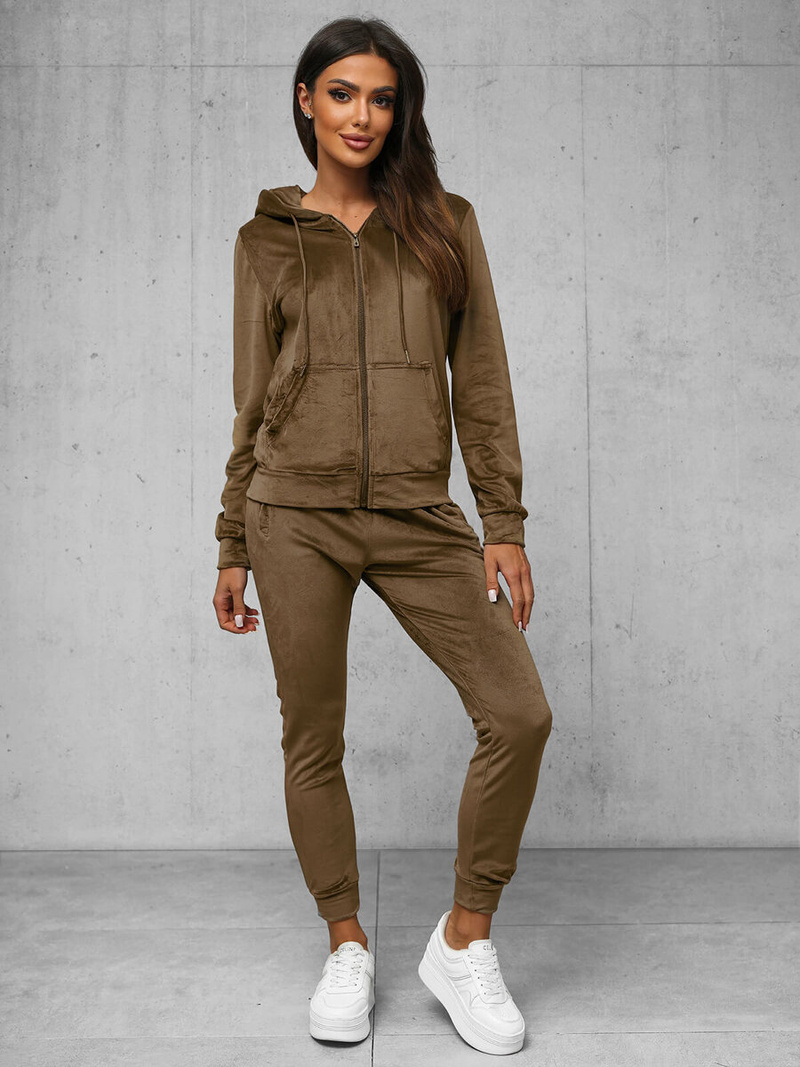 Спортивний костюм жіночий світло-kоричневий OZONEE JS/8C1176/162Z