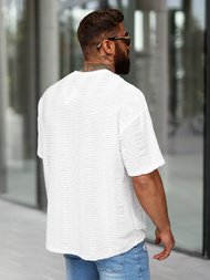 T-shirt męski oversize biały OZONEE O/B1149