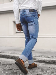 Spodnie jeansowe męskie niebieskie OZONEE NB/MP0126B