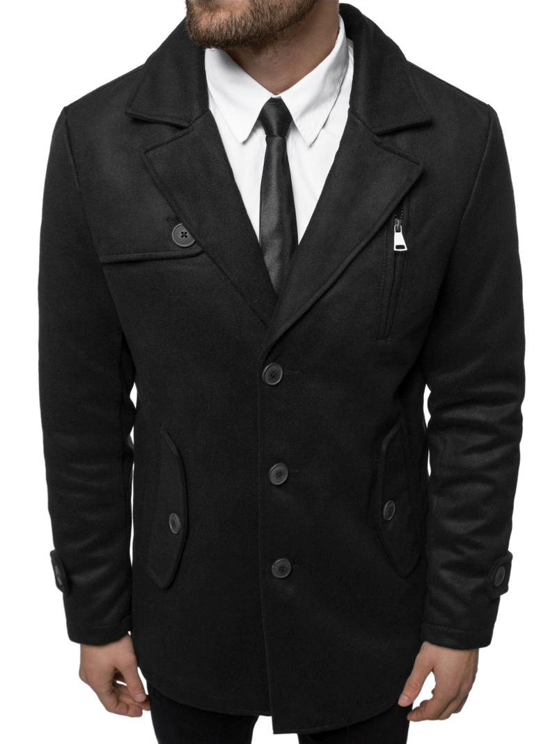 Пальто чоловіче Чорний OZONEE JS/79M3127