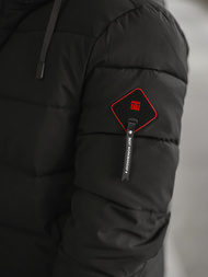 Kurtka zimowa męska pikowana czarna OZONEE JS/31M5031/392Z