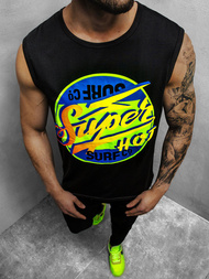 Футболка чоловіча Чорна OZONEE JS/KS2076Z