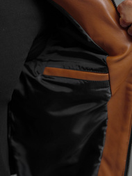 Чоловіча шкіряна куртка Гiрчична OZONEE JS/11Z8107