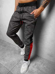 Spodnie dresowe męskie czarne OZONEE JS/K60018Z