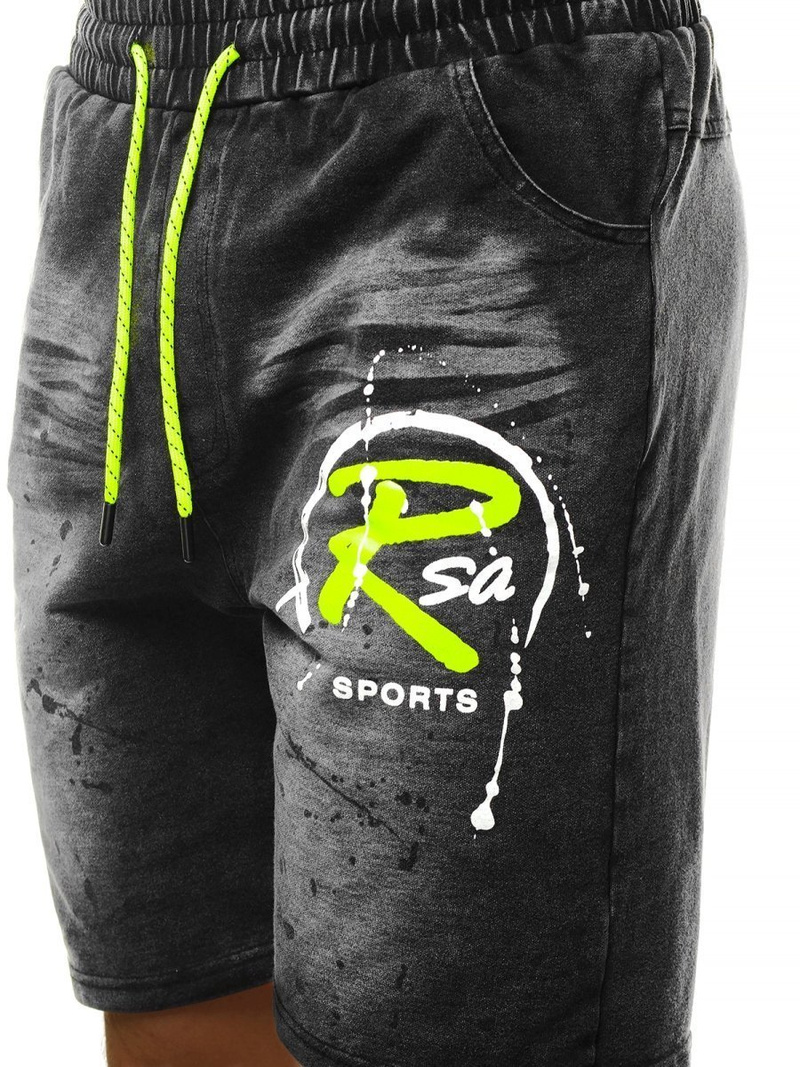 Spodenki męskie jeansowe czarne OZONEE JS/KK1075