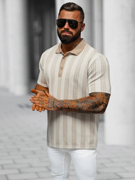 Футболка Поло Чоловіча Бежева OZONEE O/3C360