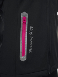 Kurtka softshell damska z kapturem czarna OZONEE JS/HH029/1