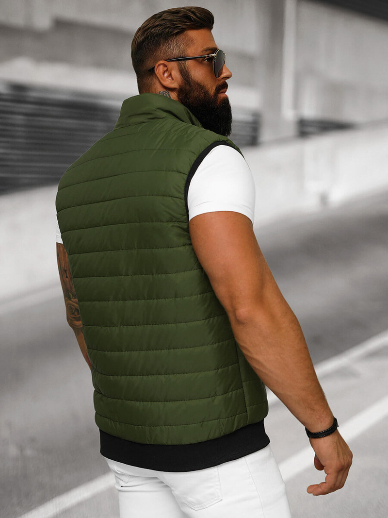 Безрукавка чоловіча Зелена OZONEE JS/MY77Z