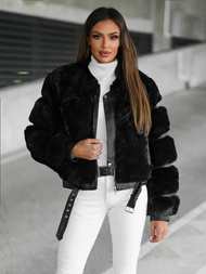 Куртка жіноча чорна OZONEE JS/11Z8080Z