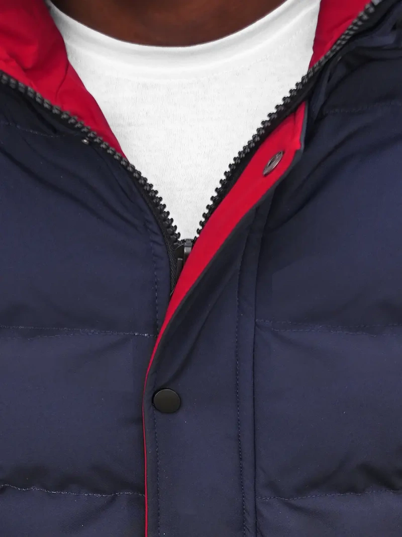 Kurtka zimowa męska pikowana granatowa OZONEE JS/M8103