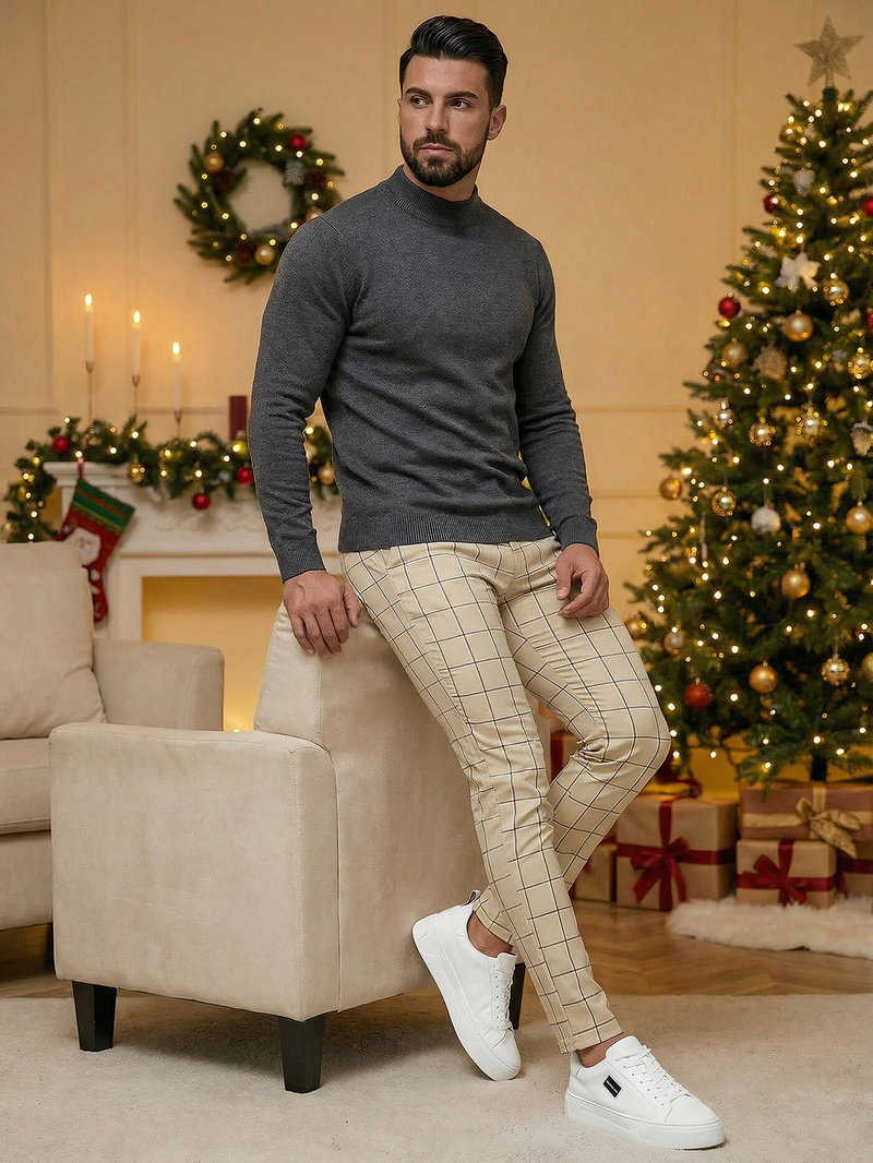 Штани чоловічі Бежевi OZONEE DJ/5522Z