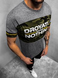 T-Shirt męski grafitowy OZONEE JS/SS10976Z