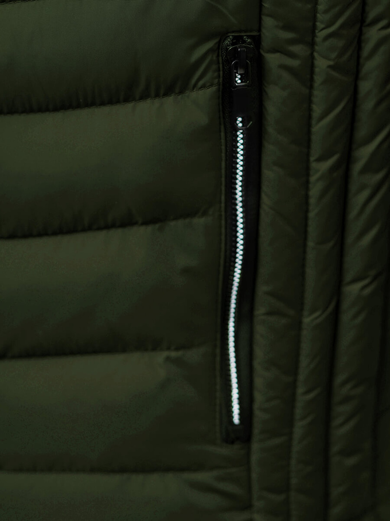 Kamizelka męska pikowana khaki OZONEE N/7133Z