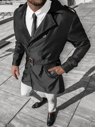 Пальто чоловіче Чорне OZONEE DJ/5622