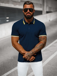 Koszulka męska polo granatowa OZONEE O/DA736