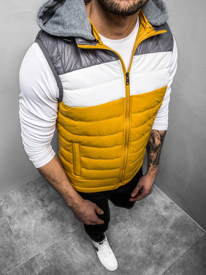 Kamizelka męska żółta OZONEE N/6105Z