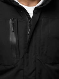 Kurtka zimowa męska czarna OZONEE O/9803