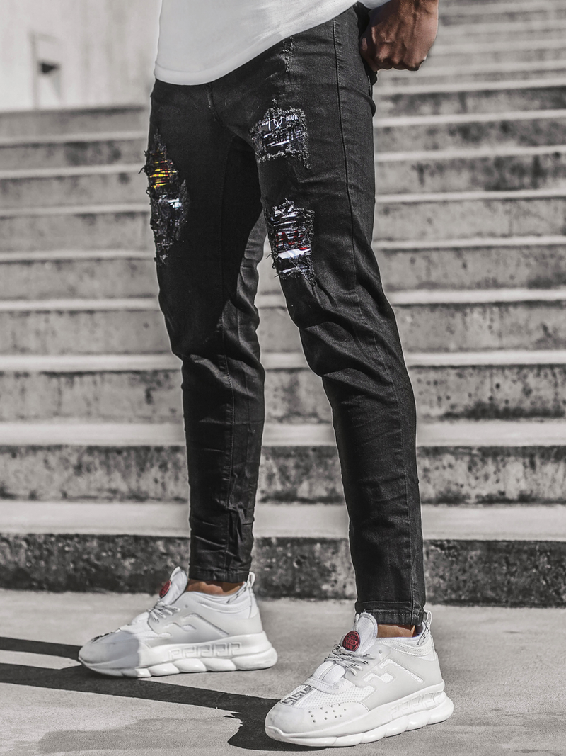 Джинси чоловічі Чорнi OZONEE T/82008