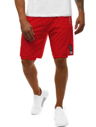 Spodenki dresowe męskie czerwone OZONEE O/11127