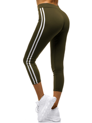 Legginsy damskie khaki OZONEE JS/1036/D7