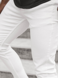 Spodnie jeansowe męskie białe OZONEE DP/586/R1