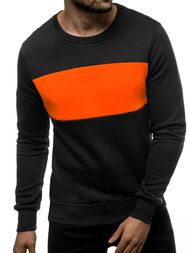 Толстовка чоловіча Чорно-помаранчева OZONEE JS/2020/32