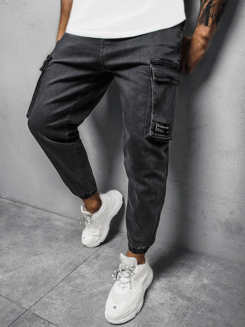 Штани чоловічі джоггери Графітові OZONEE MACH/51195