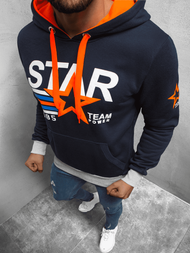 Bluza z kapturem męska granatowa OZONEE JS/X-53