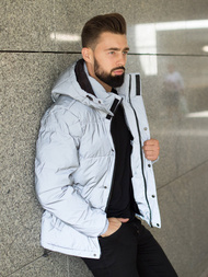 Куртка чоловіча срібло OZONEE JB/JP1167