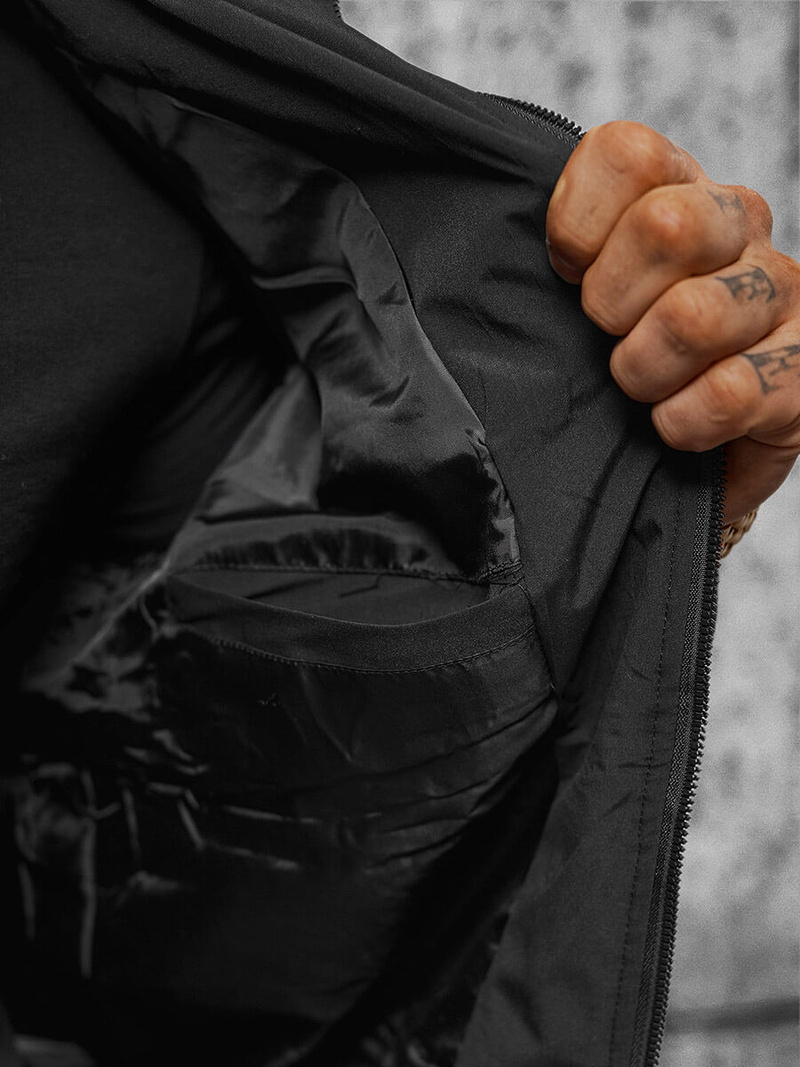 Куртка чоловіча Чорна OZONEE JS/84M3016/392