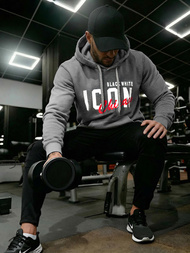 Bluza z kapturem męska grafitowa OZONEE JS/8B1736/5