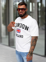 Футболка Чоловіча Бiлий OZONEE JS/8B1373/1