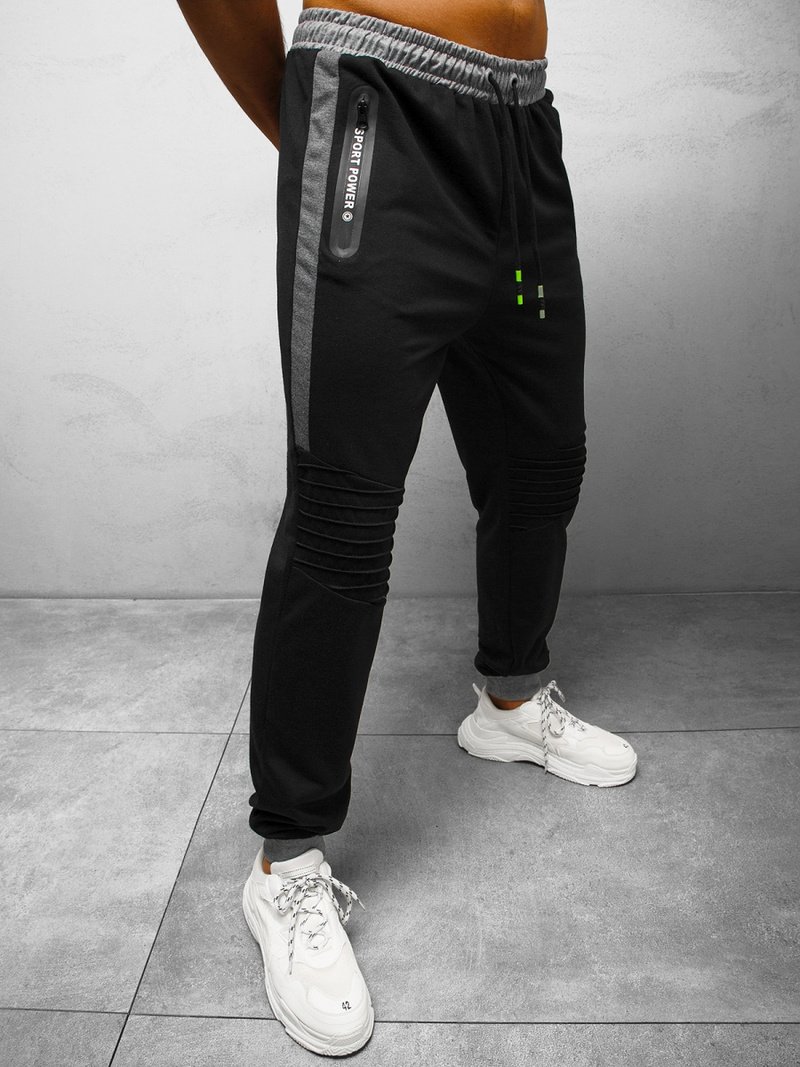 Штани спортивні чоловічі Чорнi OZONEE JS/68K10326