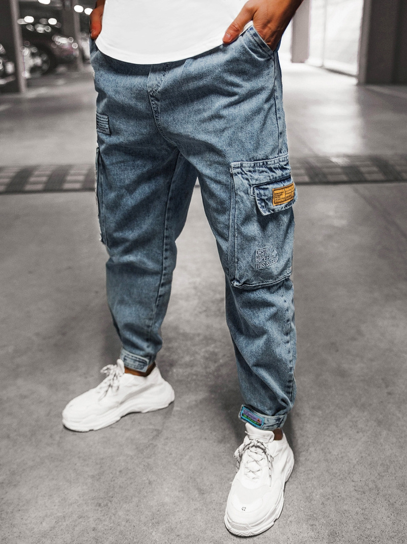 Штани чоловічі джоггери Синi OZONEE O/6207