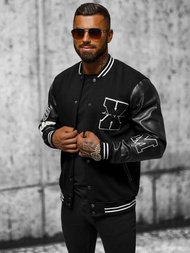 Bluza męska rozpinana czarna OZONEE O/TB9114