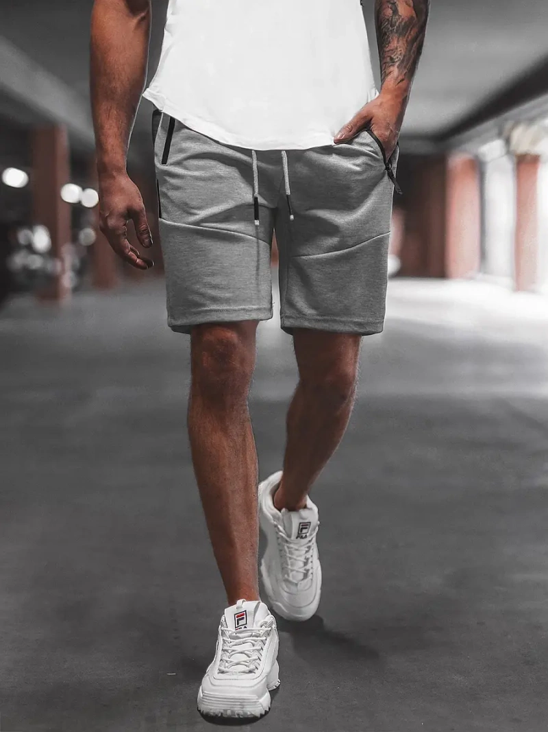 Spodenki dresowe męskie szare OZONEE O/WW20013/2